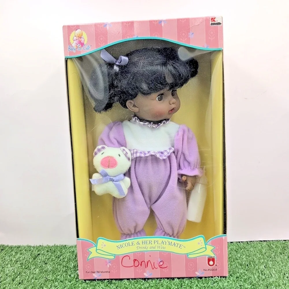 Vintage 1987 Precious Playmates Doll 1987 Nicole &‎ Her Playmate - New in Box